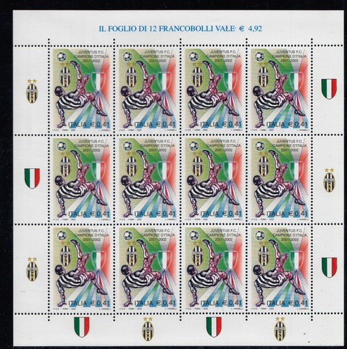 2002 foglietto nuovo juventus - 2002, nuovo,