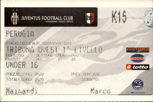 Biglietto stadio juventus - stadio,